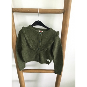 lurex cardigan olive