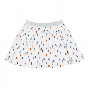 Adele Skirt Ice Cream Blue