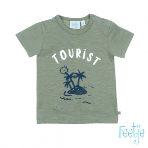 T-shirt Tourist-Smile&Wave Groen