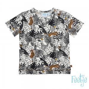 T-shirt-Born To Be Wilde Offwhite