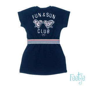 Jurk Jacquard-Funbird Marine