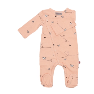 Jumpsuit with feet Paperplanes Roze