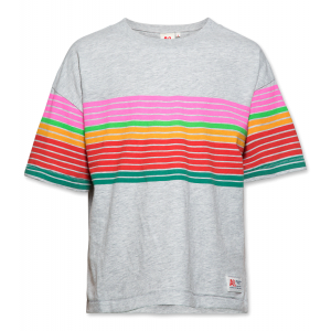T-shirt oversized striped light oxford