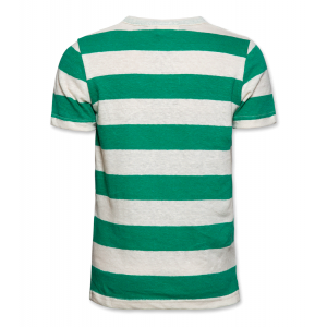 T-shirt c-neck striped green