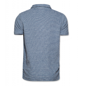 T-shirt polo eponge washed blue