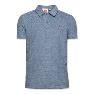 T-shirt polo eponge washed blue