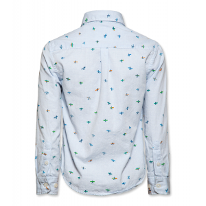 Surfers button down shirt blue