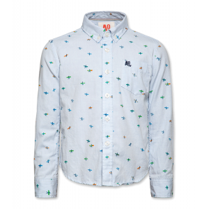 Surfers button down shirt blue