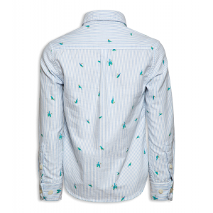 Parrots button down shirt blue