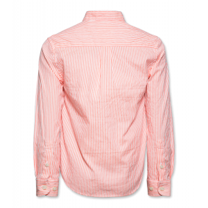 Fluo striped mao shirt fluo orange