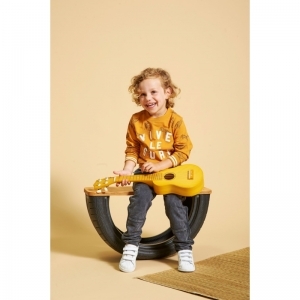 sweater-happy camper okergeel