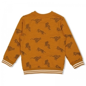 sweater-happy camper okergeel