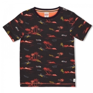 t-shirt-happy camper antraciet