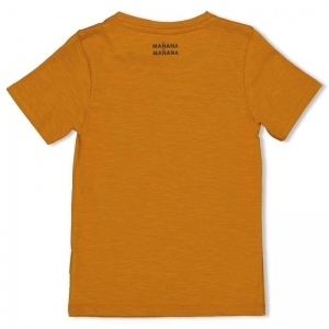 t-shirt-happy camper okergeel