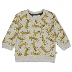 sweater-go wild grijs melange