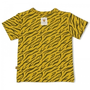 t-shirt-go wild okergeel melang