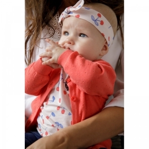 vestje gebreid-cherry sweetnes rood