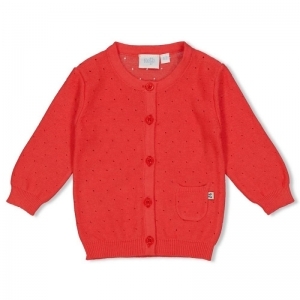 vestje gebreid-cherry sweetnes rood