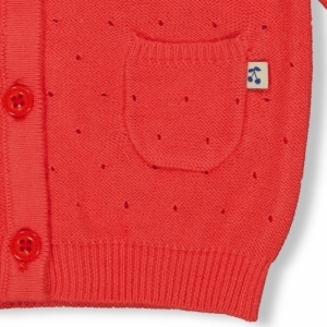 vestje gebreid-cherry sweetnes rood