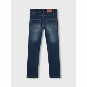 dark blue denim