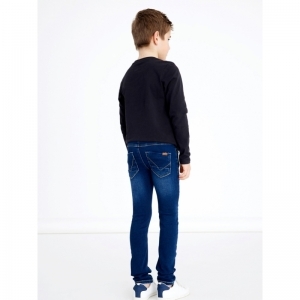 dark blue denim