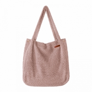 Boucle Mommy Tote Bag old pink