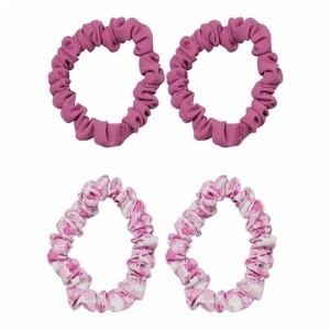 haarelastieken 4-pack cyclamen