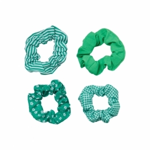 scrunchie 4-pack bright green