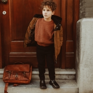 Orlando-bomber leather brown