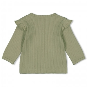 longsleeve-bloom with love groen