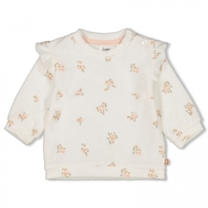 sweater-bloom with love offwhite