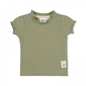 t-shirt-bloom with love groen