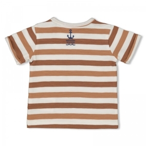 t-shirt streep-lets sail bruin