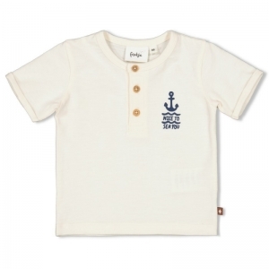 t-shirt - lets sail offwhite