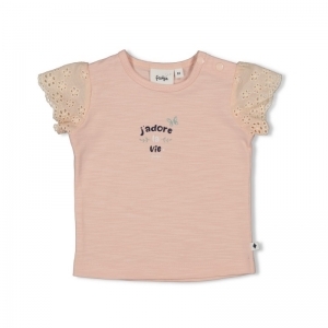 t-shirt - pretty paisley roze