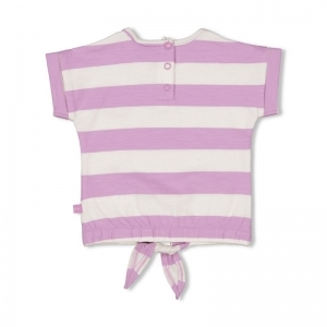 t-shirt streep - splash violet