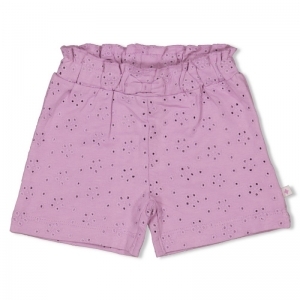 short broderie violet