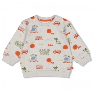sweater - camp cool grijs melange