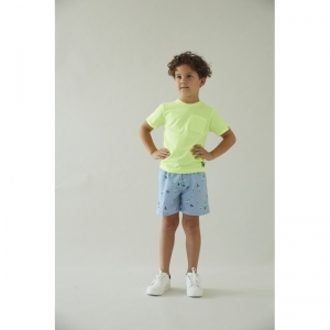 t-shirt - gone surfing lime