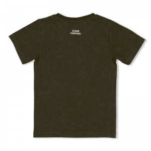 t-shirt - gone surfing antraciet