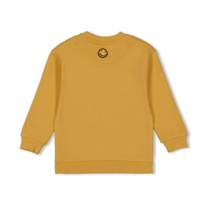 sweater - checkmate geel