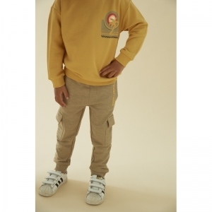 sweater - checkmate geel