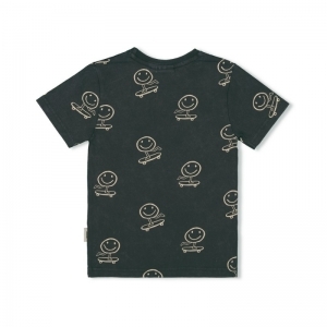 t-shirt - checkmate antraciet