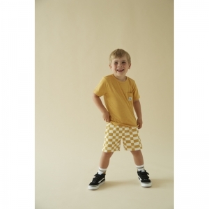 short - checkmate geel