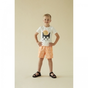 zwemshort - checkmate neon orange