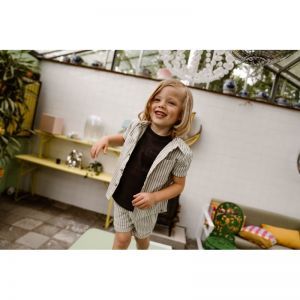 shorts small stripe sandshell