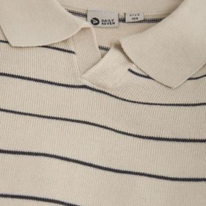 knitted polo sandshell 