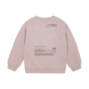sweater oversized backprint pale mauve