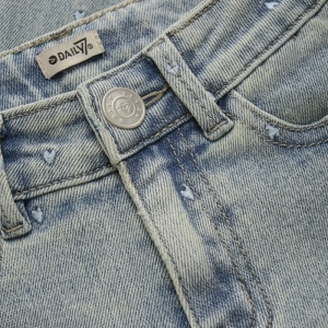 mom fit jeans light denim blu