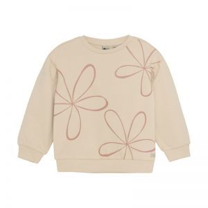oversized sweater flower sandshell 